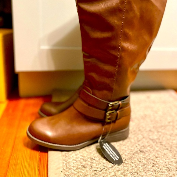Style & Co. Brown Riding Boots- Wide-Calf 8 - Picture 6 of 6